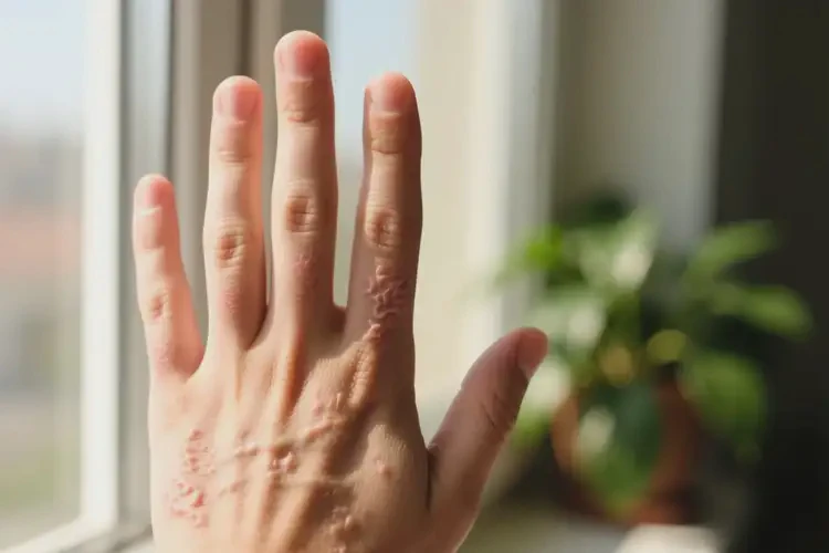 青少年手上長(zhǎng)濕疹可以治好嗎(圖1)