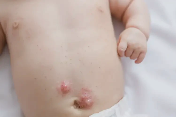 嬰兒肚子出濕疹可以治好嗎(圖3)