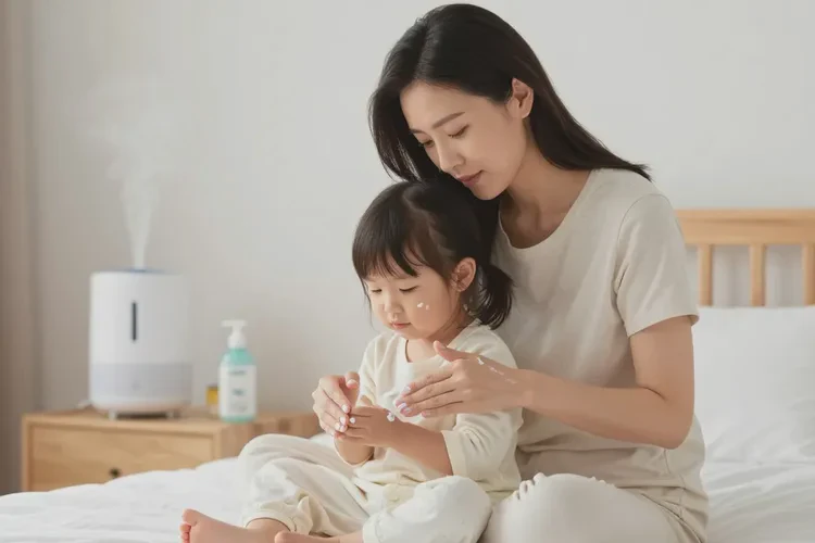 兒童小腿出現(xiàn)濕疹可以治愈嗎(圖1)