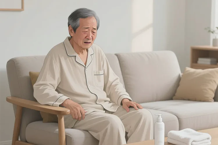 老年人屁股上偶爾長(zhǎng)濕疹可以治愈嗎(圖1)