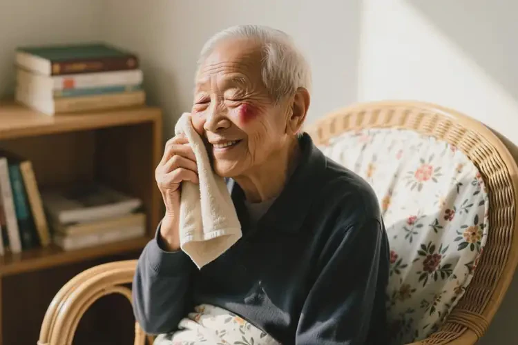 高齡老人面部偶爾長濕疹可不可以根治(圖1)