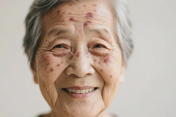 老人臉上出濕疹可以治好嗎(圖1)