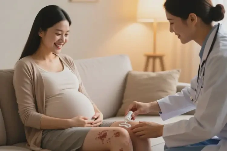 產(chǎn)婦小腿長(zhǎng)濕疹可以治好嗎(圖3)