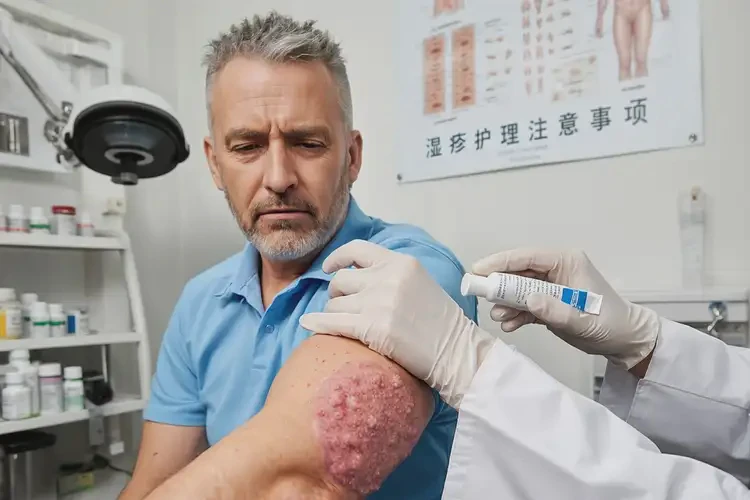 男生手臂出現(xiàn)濕疹可不可以根治(圖3)