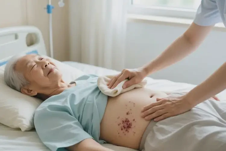 老人肚子上容易起濕疹可以治好嗎(圖2)