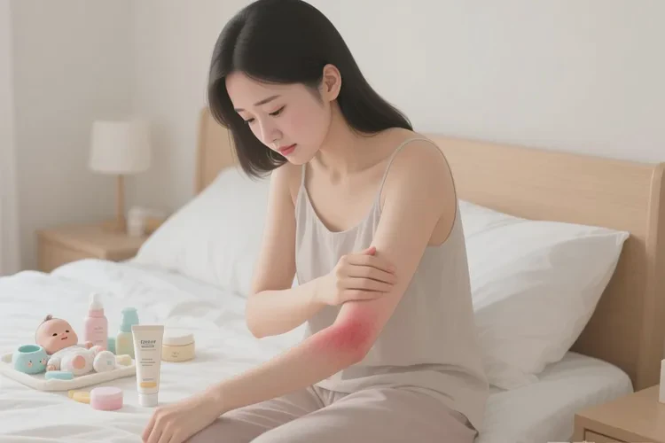 哺乳期媽媽手臂長濕疹能靠自己自愈嗎(圖1)