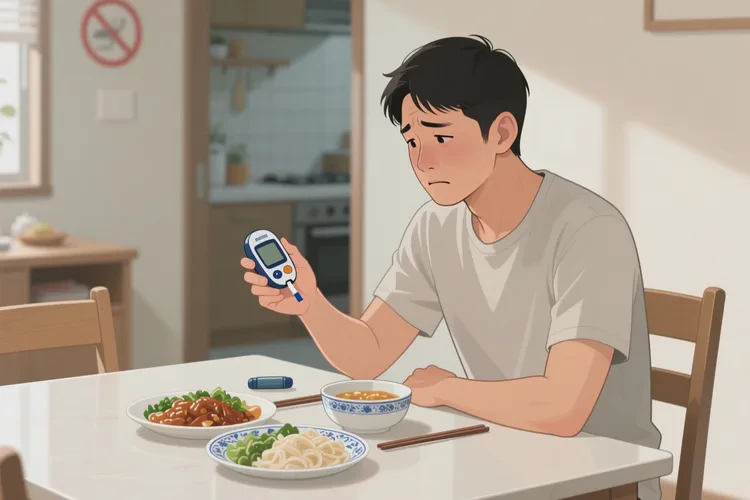 28歲中餐血糖21.2是怎么回事(圖1)