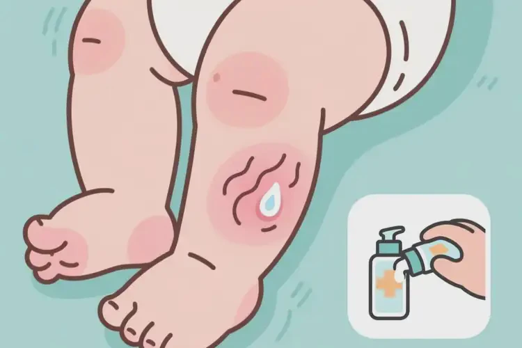 嬰幼兒小腿經(jīng)常長(zhǎng)濕疹可以治好嗎(圖1)