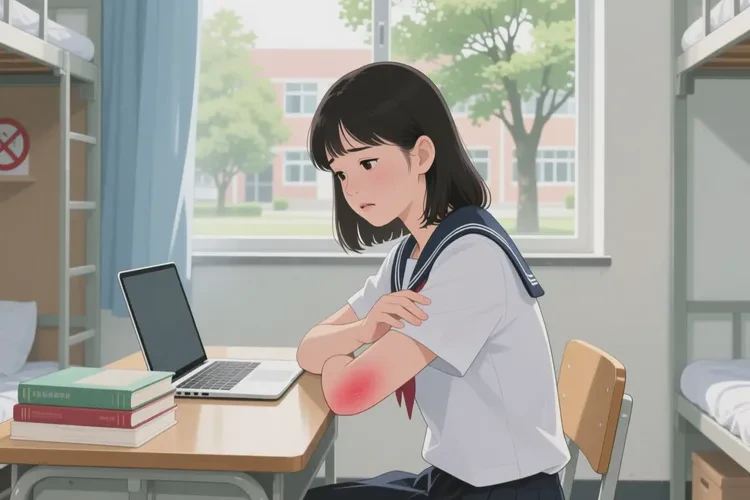 大學(xué)生手臂上有濕疹能靠自己自愈嗎(圖1)