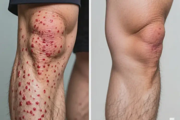 男性小腿上出现湿疹可以治好吗(图2)