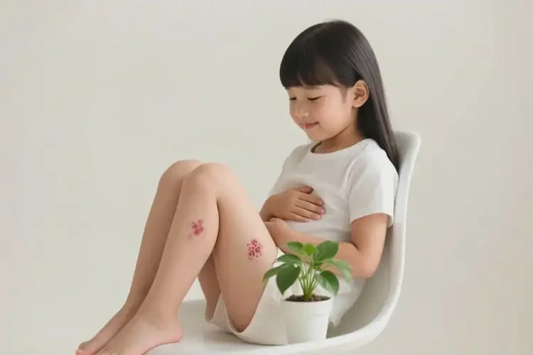 女生肚子上偶爾起濕疹可以治好嗎(圖3)