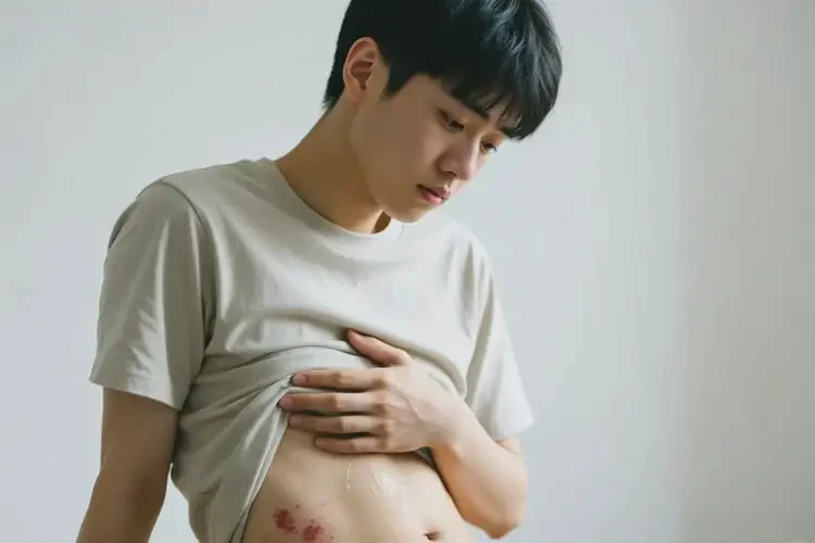 大學(xué)生肚子上有濕疹可以治好嗎(圖4)