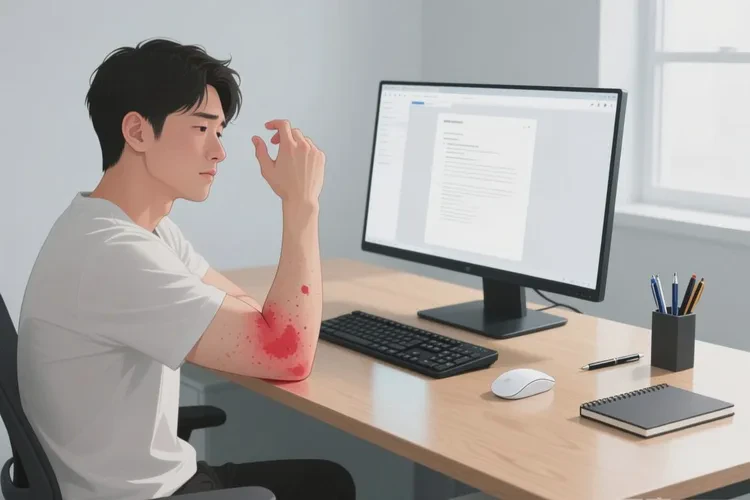 男人手臂容易起湿疹能靠自己自愈吗(图1)