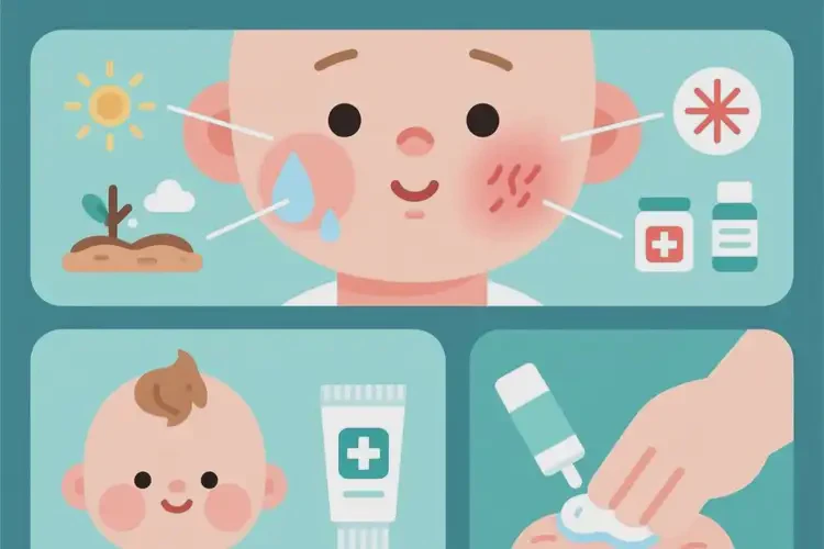 嬰幼兒面部出濕疹可以治好嗎(圖2)
