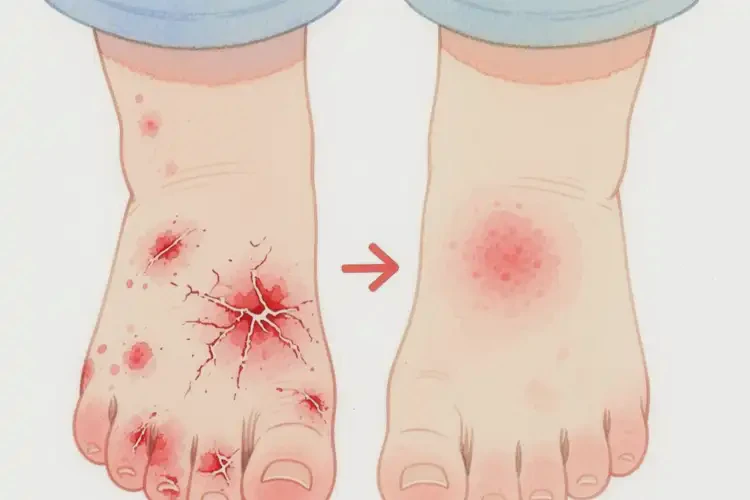 少兒腳上出濕疹可以治好嗎(圖2)