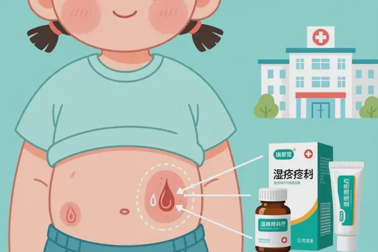 兒童肚子上容易起濕疹可以治好嗎(圖2)