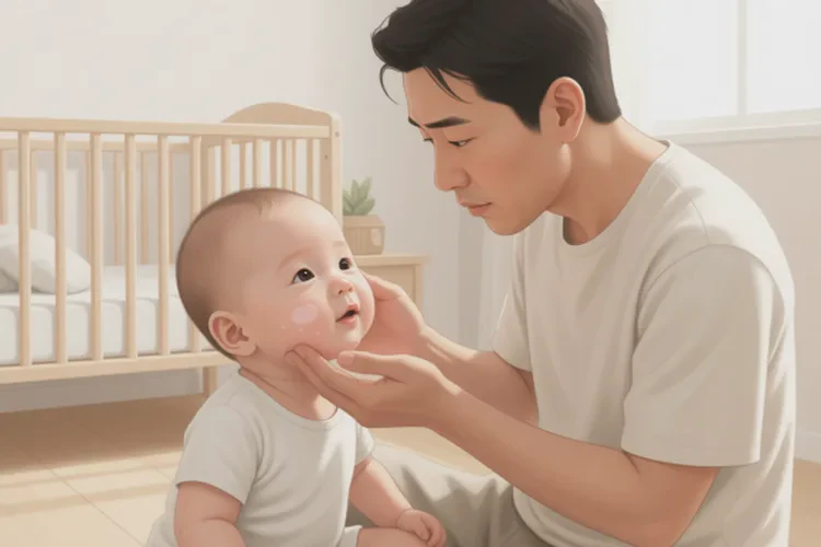 嬰幼兒面部出現(xiàn)濕疹可以治愈嗎(圖2)