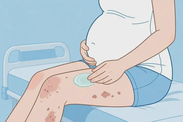 孕婦大腿上容易起濕疹可以治好嗎(圖1)