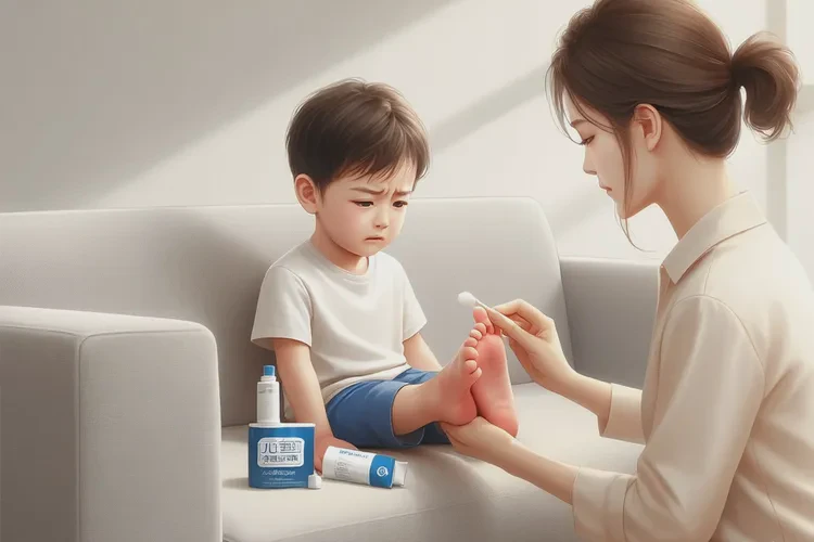 孩子腳上出濕疹可以治愈嗎(圖1)