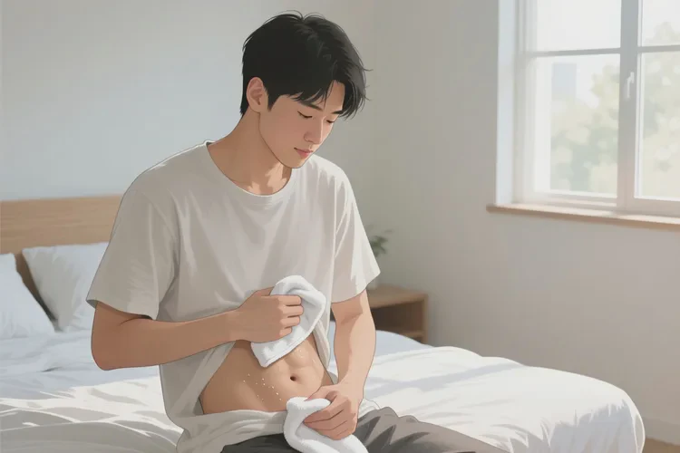 男人肚子上偶爾起濕疹能靠自己自愈嗎(圖2)