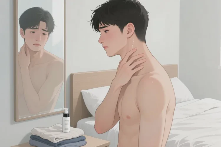 青年人脖子偶爾長(zhǎng)濕疹能靠自己自愈嗎(圖1)