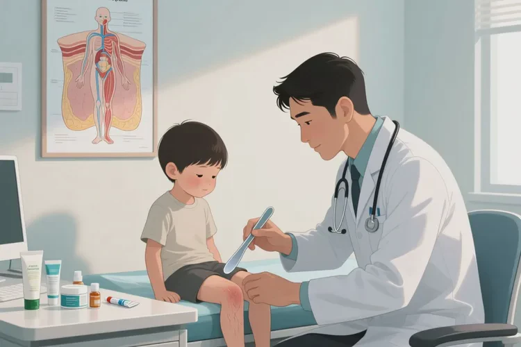 孩子大腿上起湿疹可以治愈吗(图4)