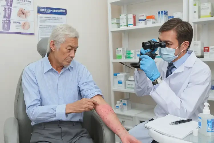 老年人手臂上经常起湿疹可不可以根治(图1)