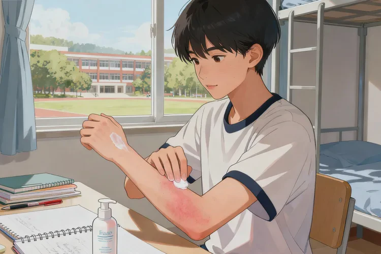 大學(xué)生手臂經(jīng)常起濕疹能靠自己自愈嗎(圖1)