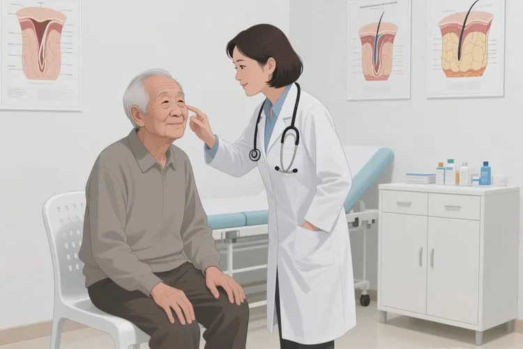 高齡老人面部經(jīng)常長濕疹能靠自己自愈嗎(圖3)