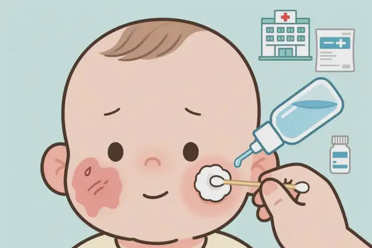 寶寶面部容易起濕疹可以治好嗎(圖1)