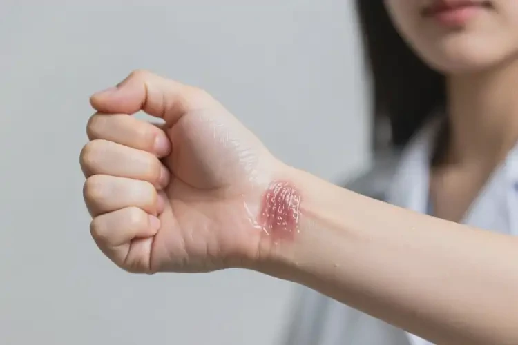 女生手臂长湿疹可不可以根治(图1)