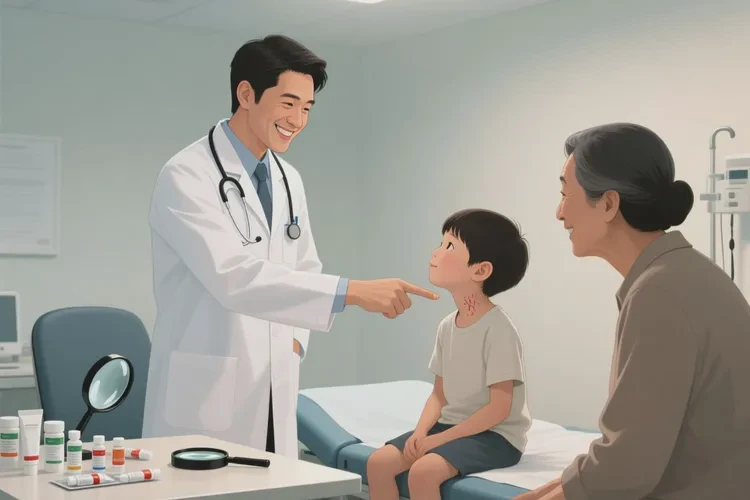 孩子脖子上起濕疹可以治愈嗎(圖3)