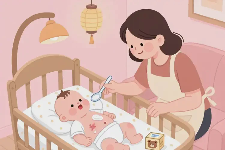 孩子肚子上容易長濕疹可以治好嗎(圖1)