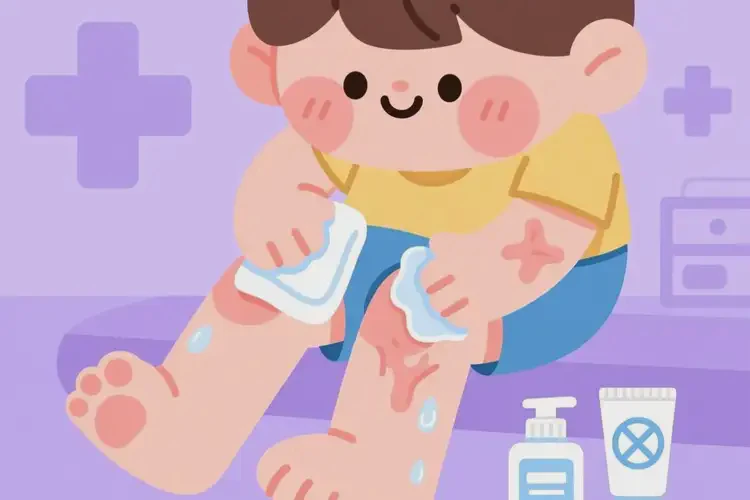 少兒四肢容易長濕疹可以治好嗎(圖1)