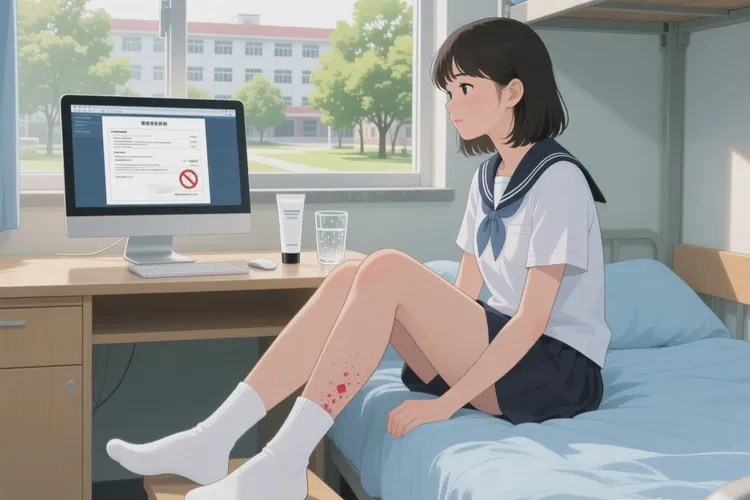 大學(xué)生腳上偶爾長(zhǎng)濕疹能靠自己自愈嗎(圖1)