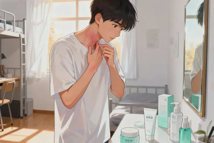 大學(xué)生脖子上偶爾長(zhǎng)濕疹能靠自己自愈嗎(圖1)