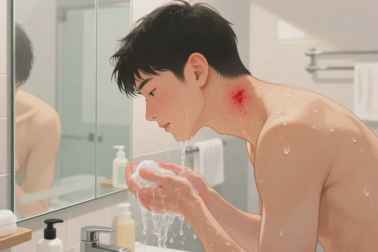 青年人脖子出濕疹能靠自己自愈嗎(圖1)