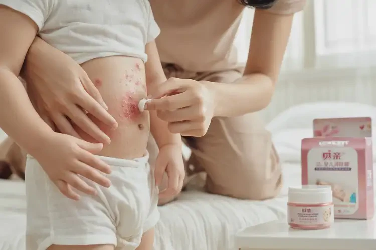 兒童肚子出濕疹不管它會(huì)自己自愈嗎(圖3)