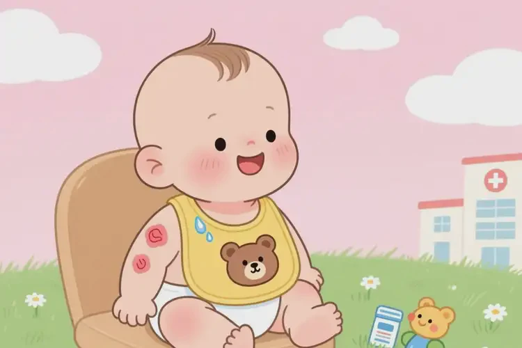 嬰幼兒脖子上偶爾起濕疹可以治好嗎(圖2)