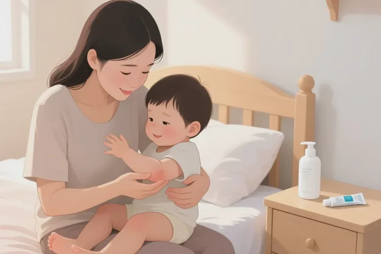 少兒手臂起濕疹可以治愈嗎(圖1)