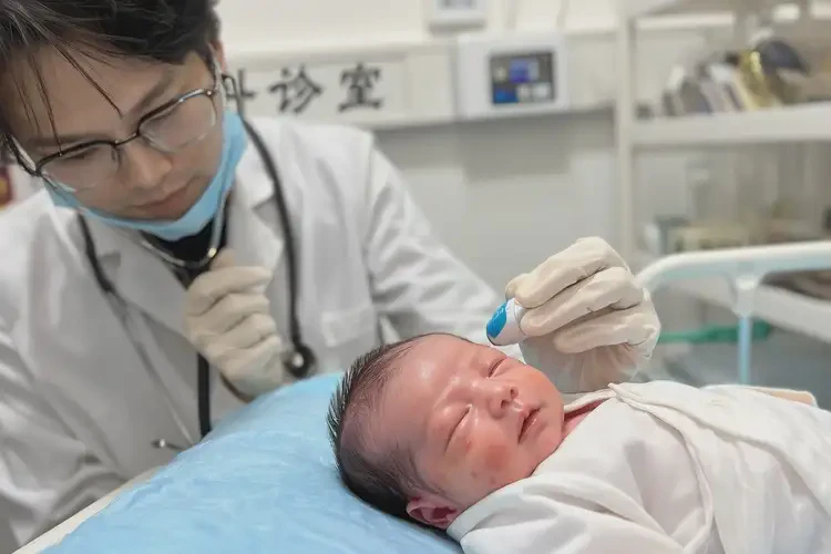 新生兒臉上出現(xiàn)濕疹不管它會自己好嗎(圖1)