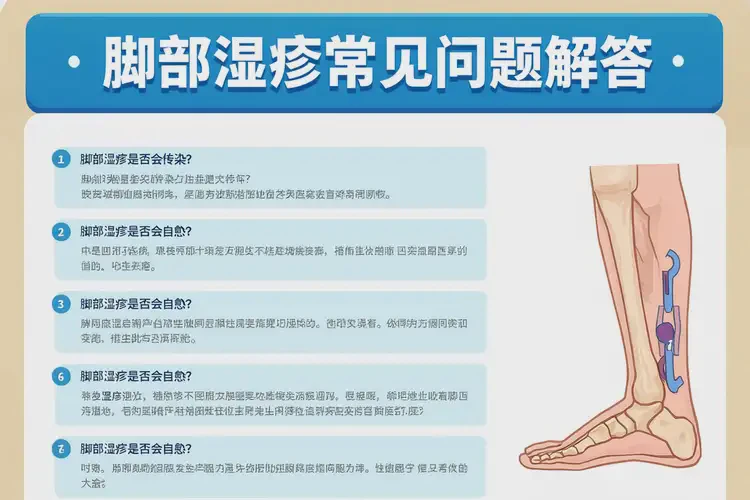 女生腳上長(zhǎng)濕疹可以治好嗎(圖1)