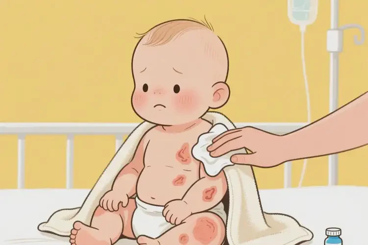 嬰兒全身出現(xiàn)濕疹可以治好嗎(圖1)
