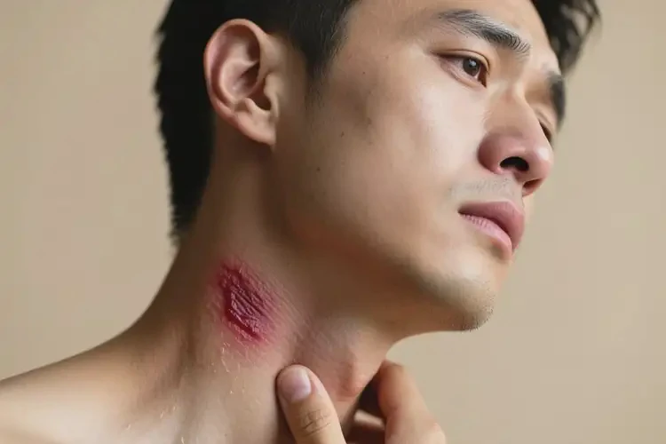 男人脖子有濕疹可以治好嗎(圖4)