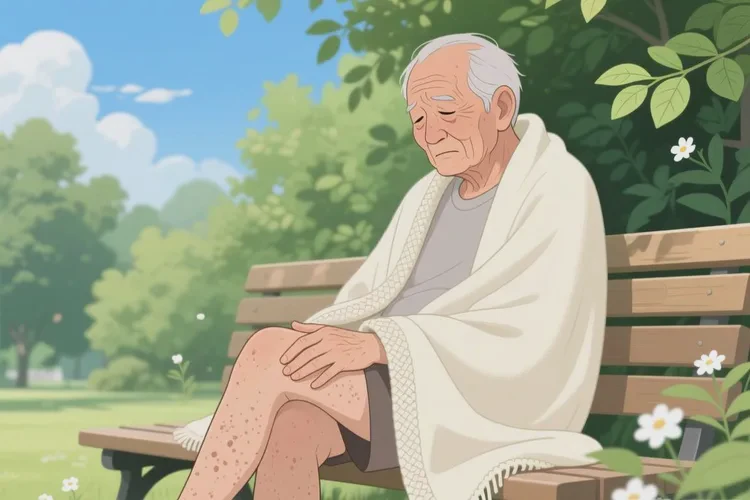 高齡老人大腿容易長(zhǎng)濕疹能靠自己自愈嗎(圖2)