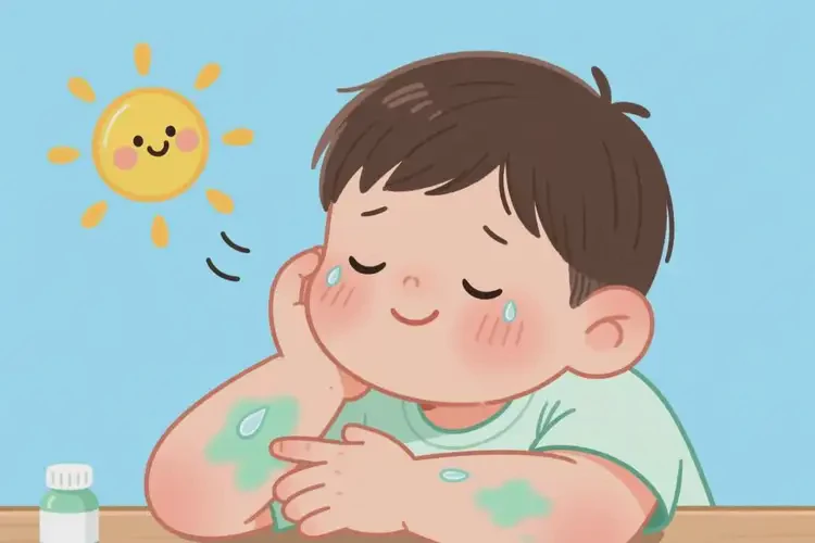 兒童手臂上容易長濕疹可以治好嗎(圖1)