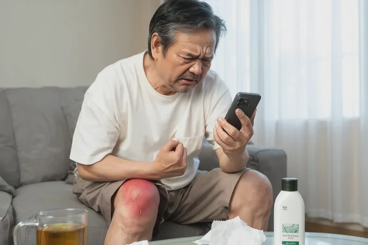 男人小腿出現濕疹能靠自己自愈嗎(圖1)