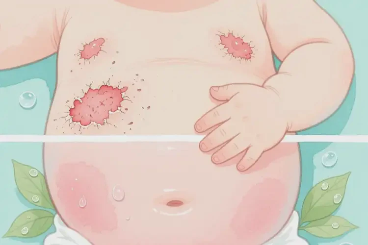 小兒肚子上經(jīng)常起濕疹可以治好嗎(圖1)