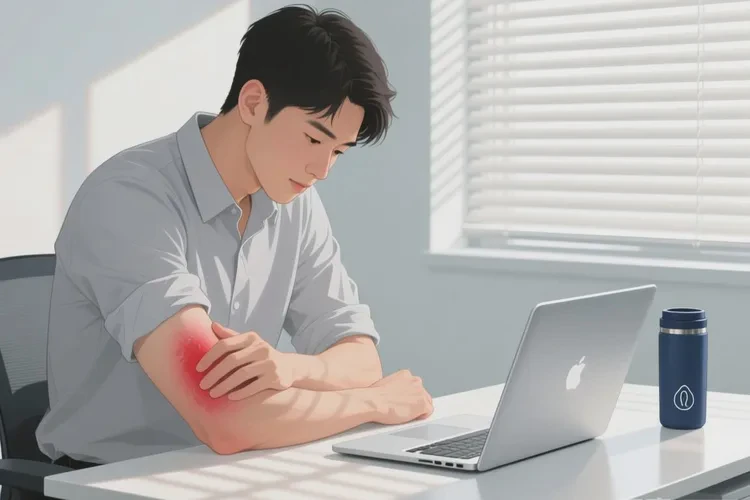 男人四肢偶爾起濕疹能靠自己自愈嗎(圖1)