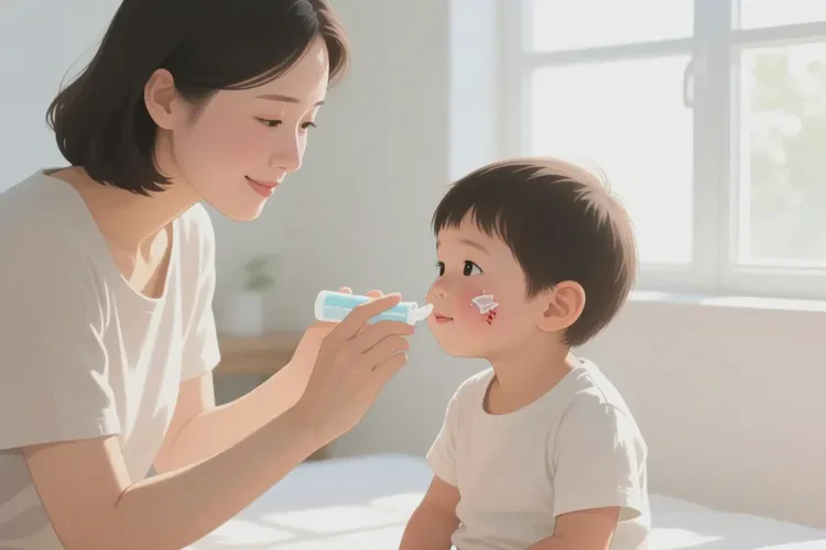 兒童臉上起濕疹可以治愈嗎(圖1)